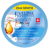 Extra Soft Family soothing cream intensely moisturizing face and body 175ml