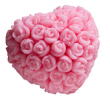Happy Soaps Pink Heart in Roses natural glycerin soap Wi?nia 40g