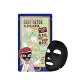 Deep Detox Black Sheet Mask deeply detoxifying sheet mask with volcanic dust 30g