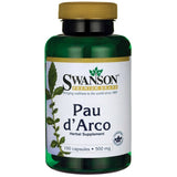 Pau D'Arco 500mg dietary supplement 100 capsules
