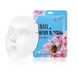 Snail Cherry Blossom Facial Mask sheet mask with snail slime and flower extract 38g