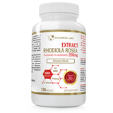 Extract Rhodiola Rosea 200mg Rhodiola Rosea standardization 3% + Prebiotic + L-leucine No GMO dietary supplement 120 capsules