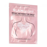 Bright Between The Girls Instant Radiance Hydrating Decollete Mask holographic brightening sheet mask for neckline
